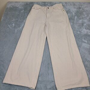 BDG Jeans Womens Size 31‎ Tan  High and Wide Crop Casual Denim